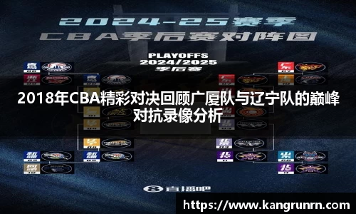 2018年CBA精彩对决回顾广厦队与辽宁队的巅峰对抗录像分析